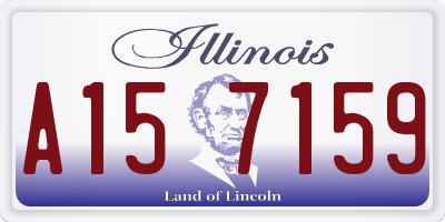 IL license plate A157159