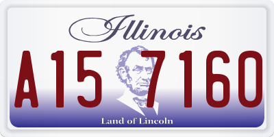 IL license plate A157160