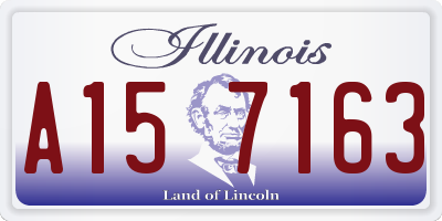 IL license plate A157163