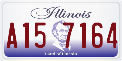 IL license plate A157164