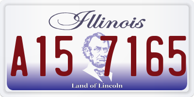 IL license plate A157165