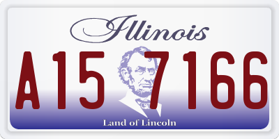 IL license plate A157166