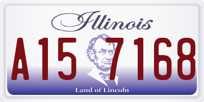 IL license plate A157168