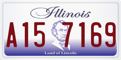 IL license plate A157169