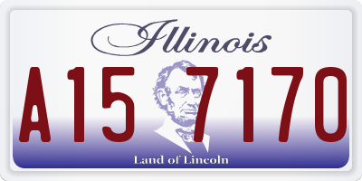 IL license plate A157170
