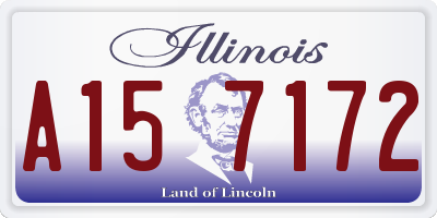 IL license plate A157172