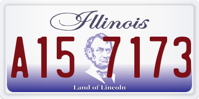 IL license plate A157173