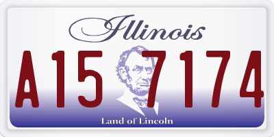 IL license plate A157174