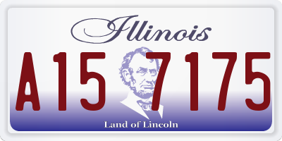 IL license plate A157175