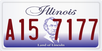 IL license plate A157177
