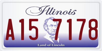 IL license plate A157178