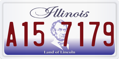 IL license plate A157179
