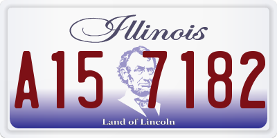 IL license plate A157182