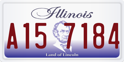 IL license plate A157184