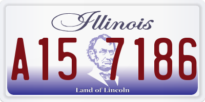 IL license plate A157186