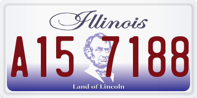 IL license plate A157188