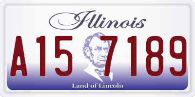 IL license plate A157189