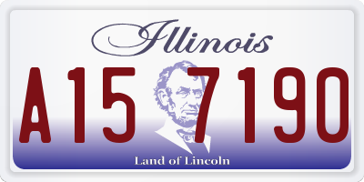 IL license plate A157190
