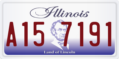 IL license plate A157191