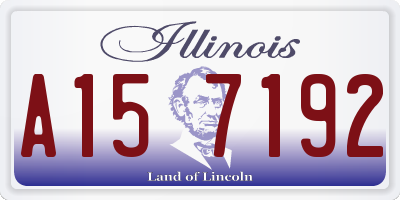 IL license plate A157192