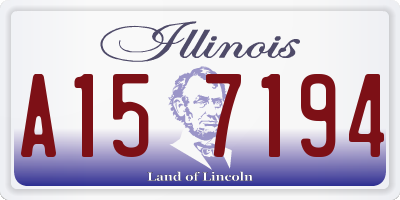 IL license plate A157194