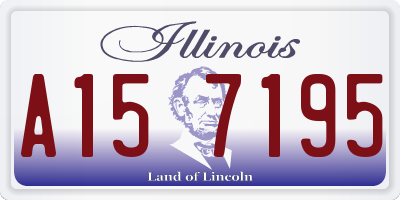 IL license plate A157195