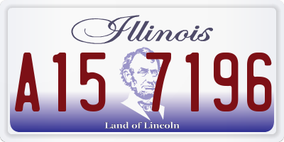 IL license plate A157196