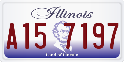 IL license plate A157197