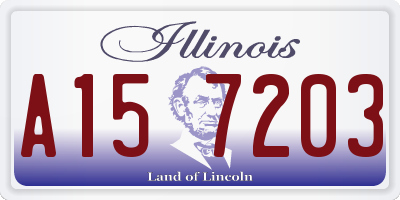 IL license plate A157203