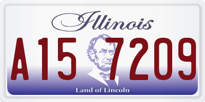IL license plate A157209