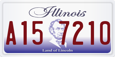 IL license plate A157210