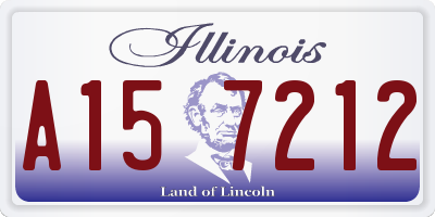 IL license plate A157212