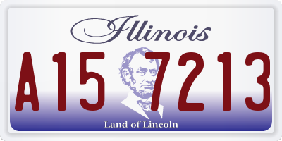 IL license plate A157213