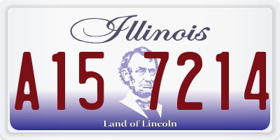 IL license plate A157214