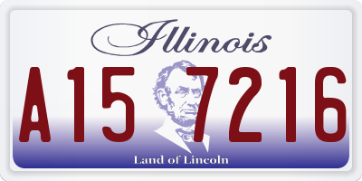 IL license plate A157216