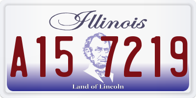 IL license plate A157219