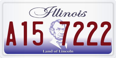 IL license plate A157222
