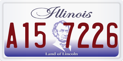 IL license plate A157226