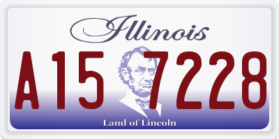 IL license plate A157228