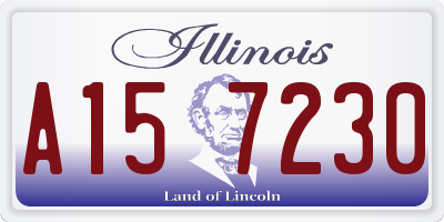 IL license plate A157230