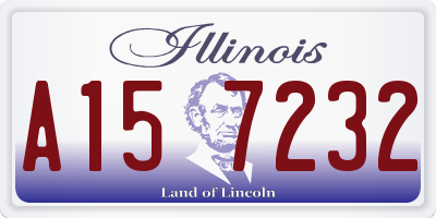 IL license plate A157232