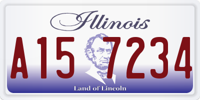 IL license plate A157234
