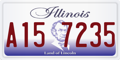 IL license plate A157235