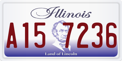 IL license plate A157236
