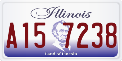 IL license plate A157238