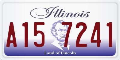IL license plate A157241