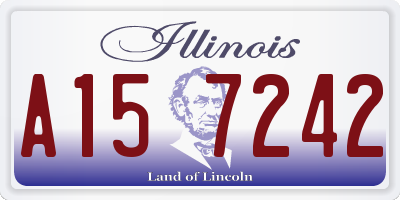 IL license plate A157242