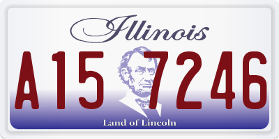 IL license plate A157246