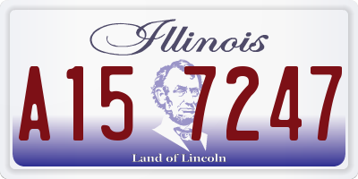 IL license plate A157247