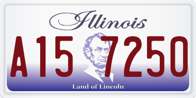 IL license plate A157250